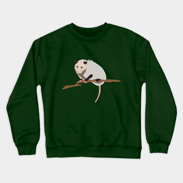 Adorable Opossum Art Crewneck Sweatshirt by Design Garden